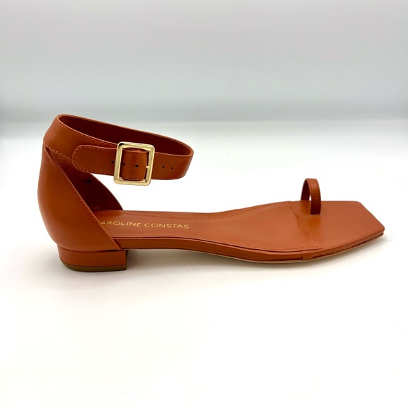 Caroline Constas Jane Flat Sandals in Brown Leather. Size 39.5 and 37 - Picture 11 of 12